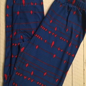 LLR One Size Bird on a Wire Leggings
